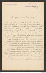 k.k. naturhistorisches Hofmuseum, Intendanzakten 1885-1896 (Hauer), Aktenzahl Z.539/1893, Seite 1